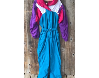 VTG 80er-90er Jahre Helly Hansen Cevas Color Block Ski Anzug, AS-IS, Large