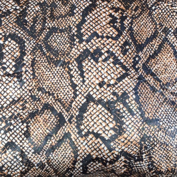 vintage 80-90s 30"x33"+ Tissu Remnant Snakeskin Reptile Exotic Swimwear Activewear, Gilbert Frank