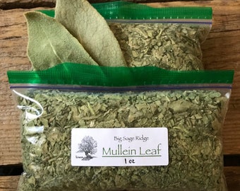 Organic Mullein Leaf (Verbascum Thapsus) 1 oz bag
