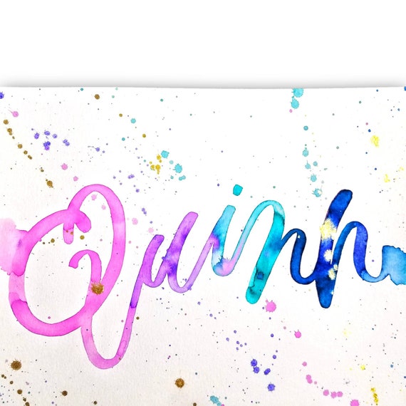Custom Name Sign For Baby Watercolor Nursery Artwork Rainbow Etsy Custom Name Sign For Baby Watercolor Nursery Artwork Rainbow Etsy
