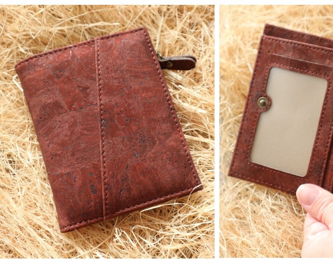 Bifold wallet for men RFID wallet Cork wallet Minimalist wallet Card holder Fossil wallet Bosca wallet