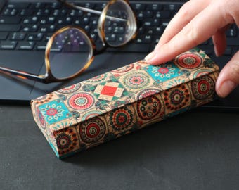 WTRYT 2 Sonnenbrillen Etuis - Leder Optik Mit Reißverschluss