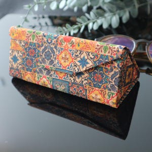 Sunglasses case Hard glasses case gift Cork eyeglass case