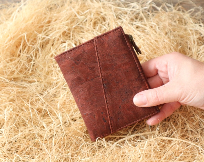 Bifold wallet for men RFID wallet Cork wallet Minimalist wallet Card holder Fossil wallet Bosca wallet