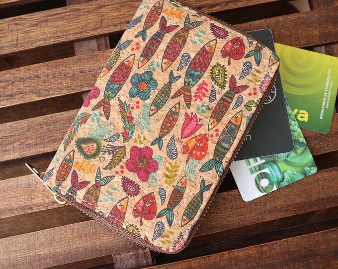 Cute small wallet for women Travel wallet Card holder Zipper wallet