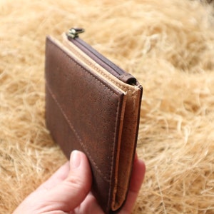 Bifold wallet for men RFID wallet Cork wallet Minimalist wallet Card holder Fossil wallet Bosca wallet image 5