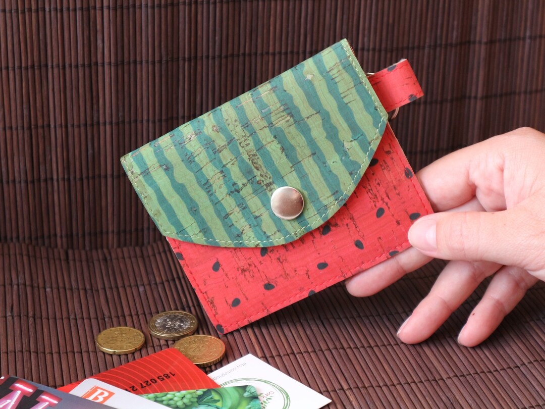Cute Slim Keychain Wallet Small Card Wallet Card Holder Etsy