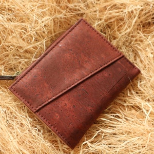 Bifold wallet for men RFID wallet Cork wallet Minimalist wallet Card holder Fossil wallet Bosca wallet image 8
