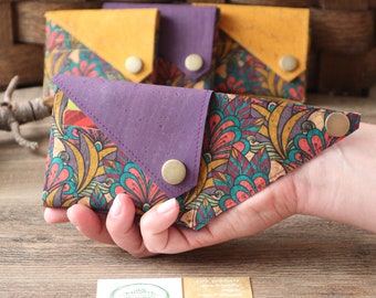 Cartera pequeña para mujer Cartera vegana para hombre Tarjetero