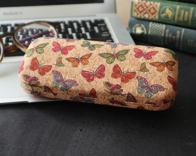 Big Hard Cork Glasses Case, Colourful Sunglasses Case, Womens Eyeglass Cases, Fold Glasses Case, Durable Glasses Case, Eyeware Accessories