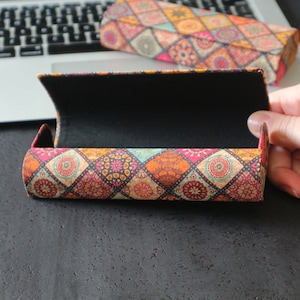 Glasses case Cork case Eco case Eyeglass case Hard case for glasses zdjęcie 9