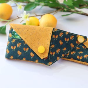 Cartera pequeña para hombre Cartera fina para mujer Cartera minimalista de corcho