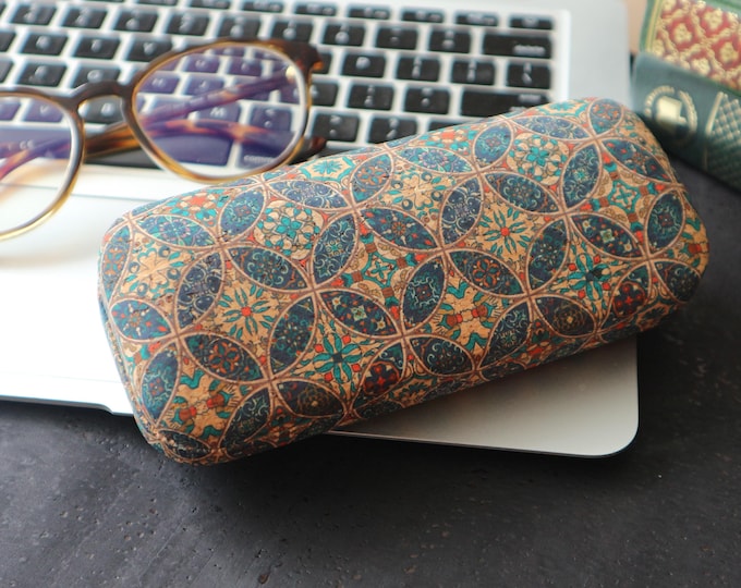 Big Hard Cork Glasses Case, Colourful Sunglasses Case, Womens Eyeglass Cases, Fold Glasses Case, Durable Glasses Case, Eyeware Accessories