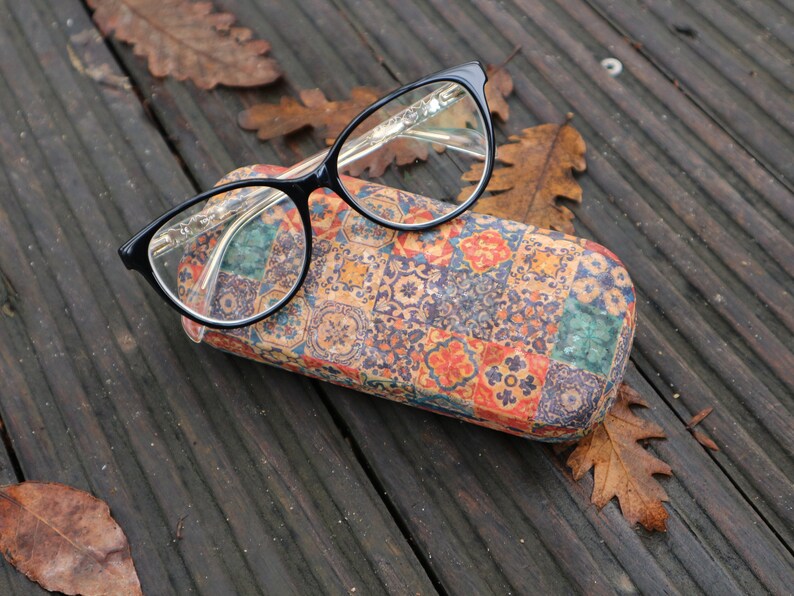 Glasses case Cork case Eco case Eyeglass case Hard case for Etsy