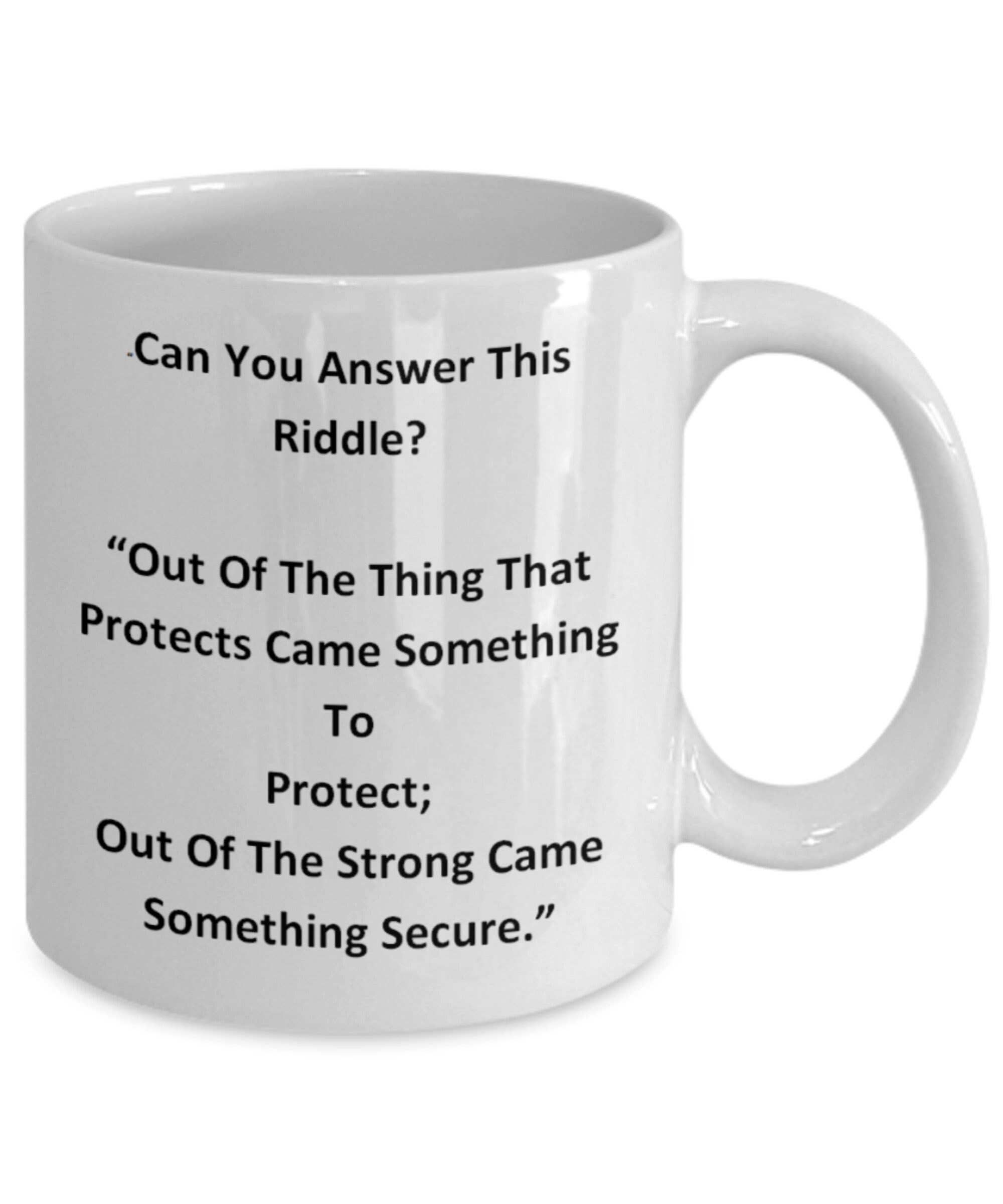 Riddles and Jokes Coffee Cup Riddle Gift for Her or Him Etsy