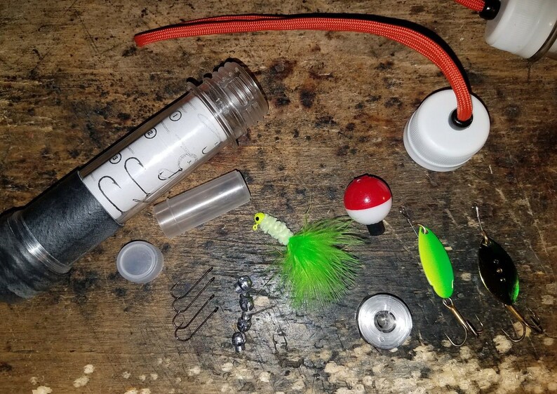 Pocket Reel Camping Survival Emergency Bug Out Fishing Kit Etsy UK