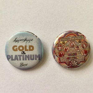 Lynyrd Skynyrd Pin/Button * Pin Circa 1980s * Original * Van Zant Rosington Collins * 2 styles to choose from * Price listed is per each pin