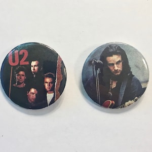 U2 Pin/Button * Pin Circa 1980s * Vintage * Original * Collectible * 2 Styles to Choose From * Price listed is per each pin
