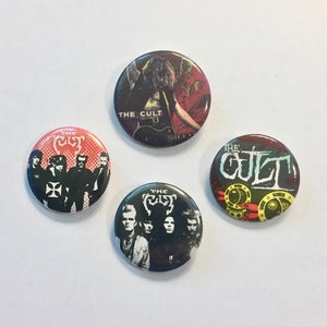 The CULT Pin/Button * Pin Circa 1980s * Vintage * Original * Collectible * 4 Styles to Choose From * Price listed is per each pin