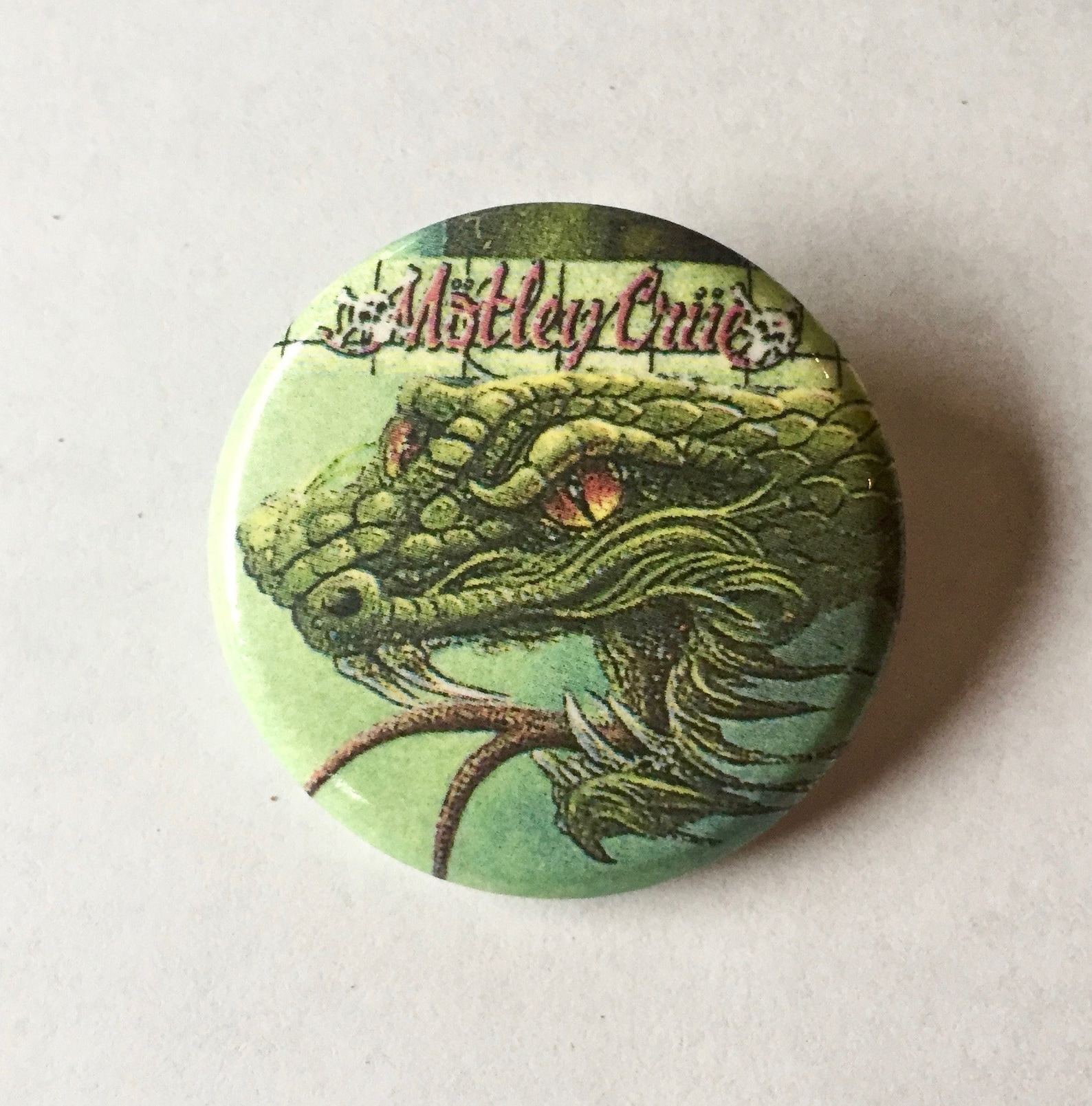Motley Crue Pin/button Pin Circa 1980s Vintage Original Etsy