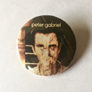 Peter GABRIEL Pin/Button * Pin Circa 1980s * Vintage * Original * Collectible *