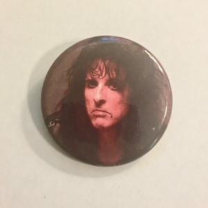 Alice COOPER Pin/Button * Pin Circa 1980s * Vintage * Original * Collectible
