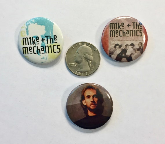 Mike & the Mechanics Pin/Button * Pin Circa 1980s… - image 2