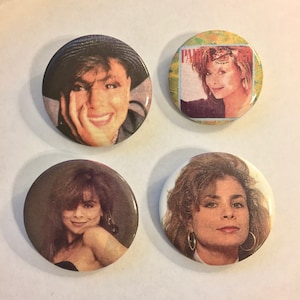 Paula ABDUL Pin/Button * Pin Circa 1980s * Vintage * Original * Collectible * 4 Styles to Choose From * Price listed is per each pin
