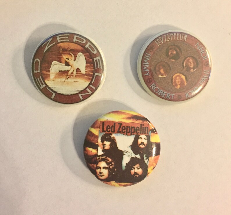 Led Zeppelin Pin/Button Pin Circa 1980s Vintage Original Etsy