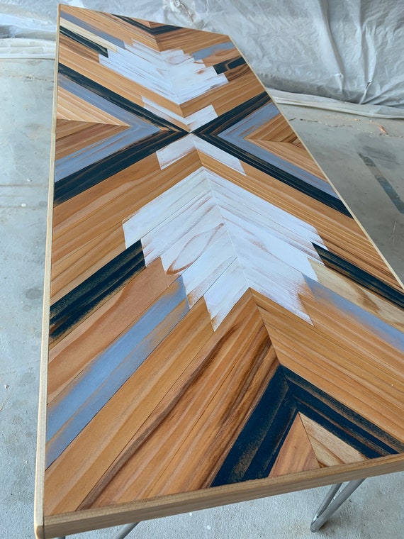 How to make a geometric wood table top