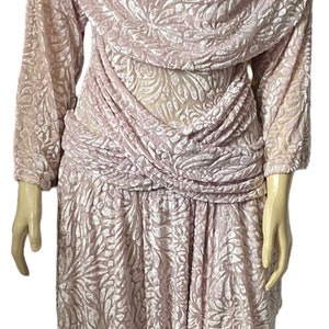 A luxury this 70s dress in devoré velvet