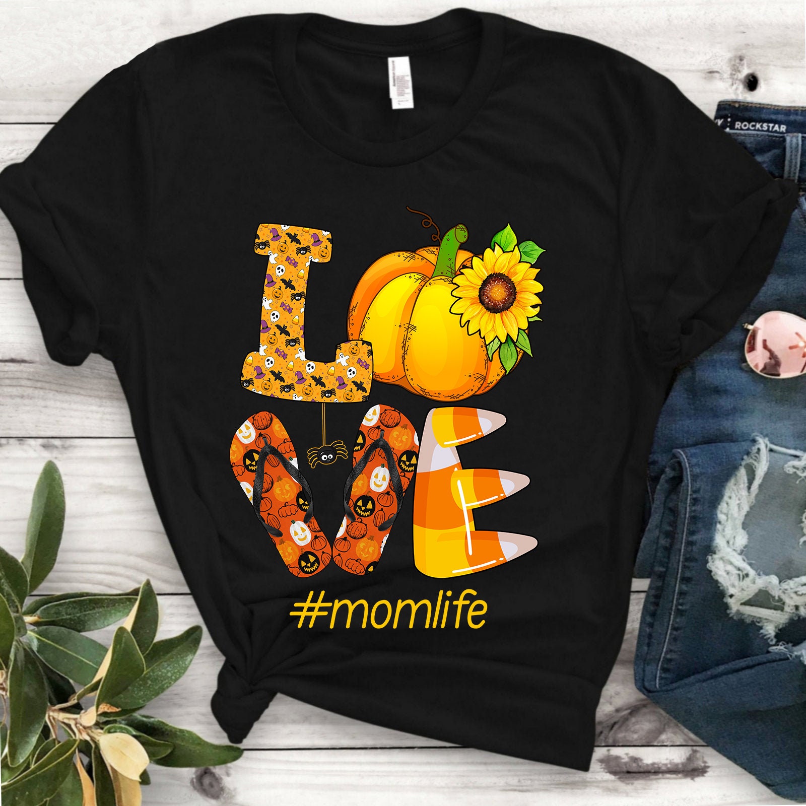 Love Mom Life Halloween Shirt Momlife 