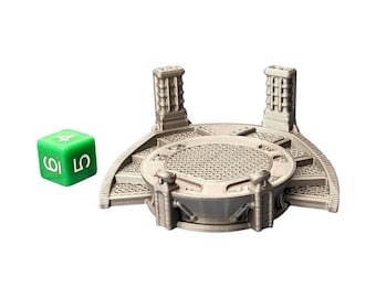 Cantina Round Stage, Cyberpunk Warhammer Starfinder Sci Fi Scatter Terrain Mini