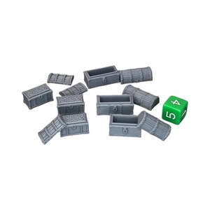 Chest Set, Dungeons and Dragons DnD Scatter Terrain Mini 32mm Lot immagine 2