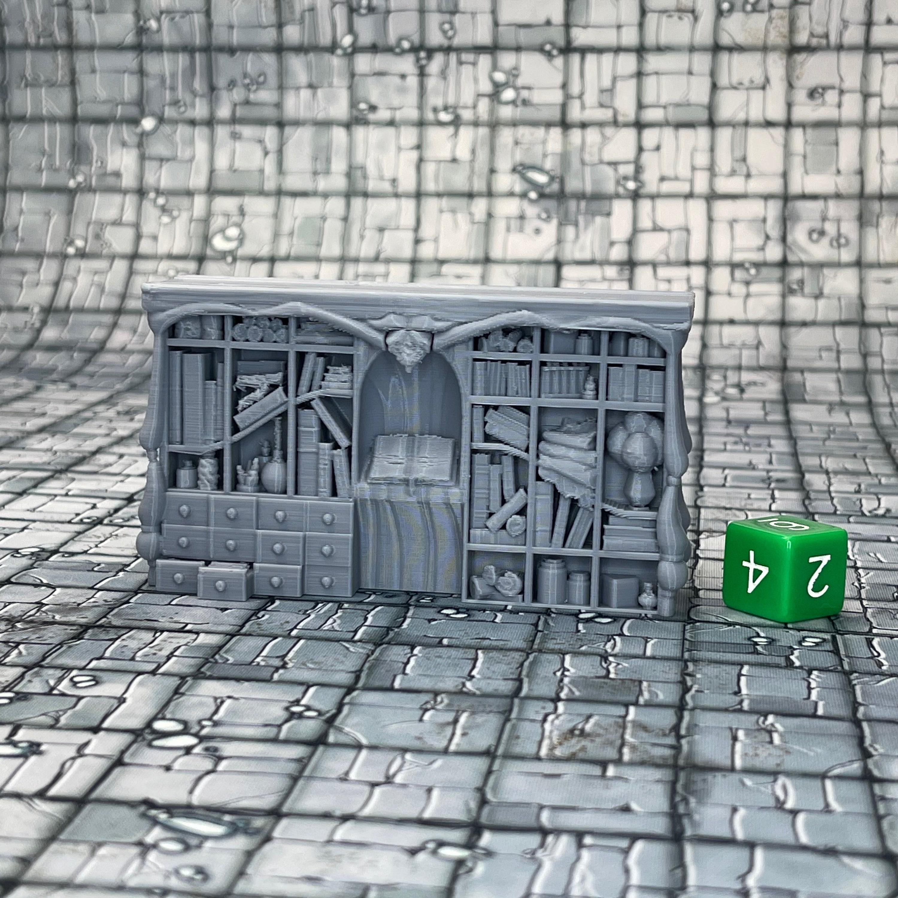 Alcove Bookshelf Dungeons and Dragons Dnd Scatter Terrain Etsy