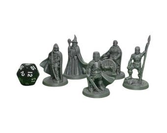 Fiesta de personajes jugadores (juego de 5), PLA Dungeons and Dragons DnD Miniatures D&D