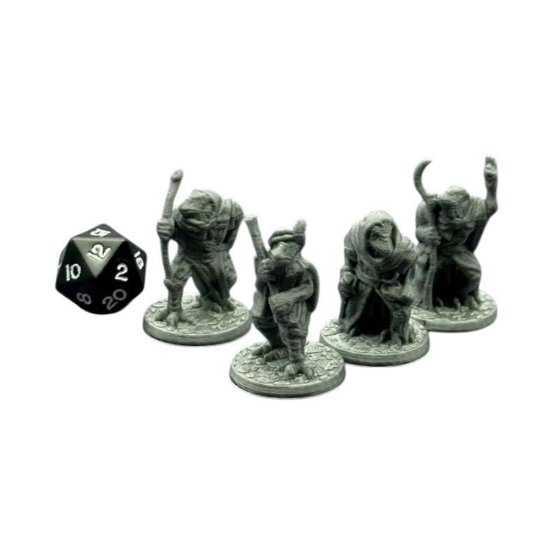 Kenku Warriors Miniatures: D&D Mini, 32mm, Set of 4 image 1