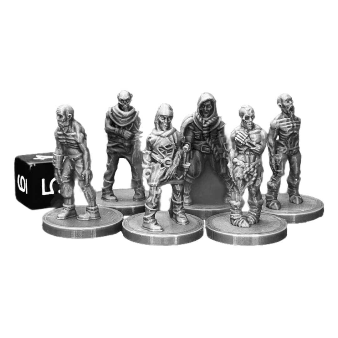 Zombie Horde (Set of 6) Dungeons and Dragons Miniatures (D&D DnD) 28m…