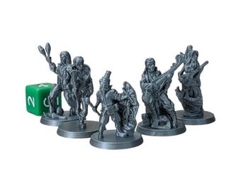 Crimson Troupe: 32mm DnD Miniatures Set (PLA)