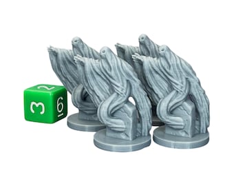Ghost Miniatures (Set of 4) - D&D RPG 32mm PLA Mini