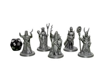Miniaturas de Cultistas (Set de 5) - D&D RPG Mini - PLA