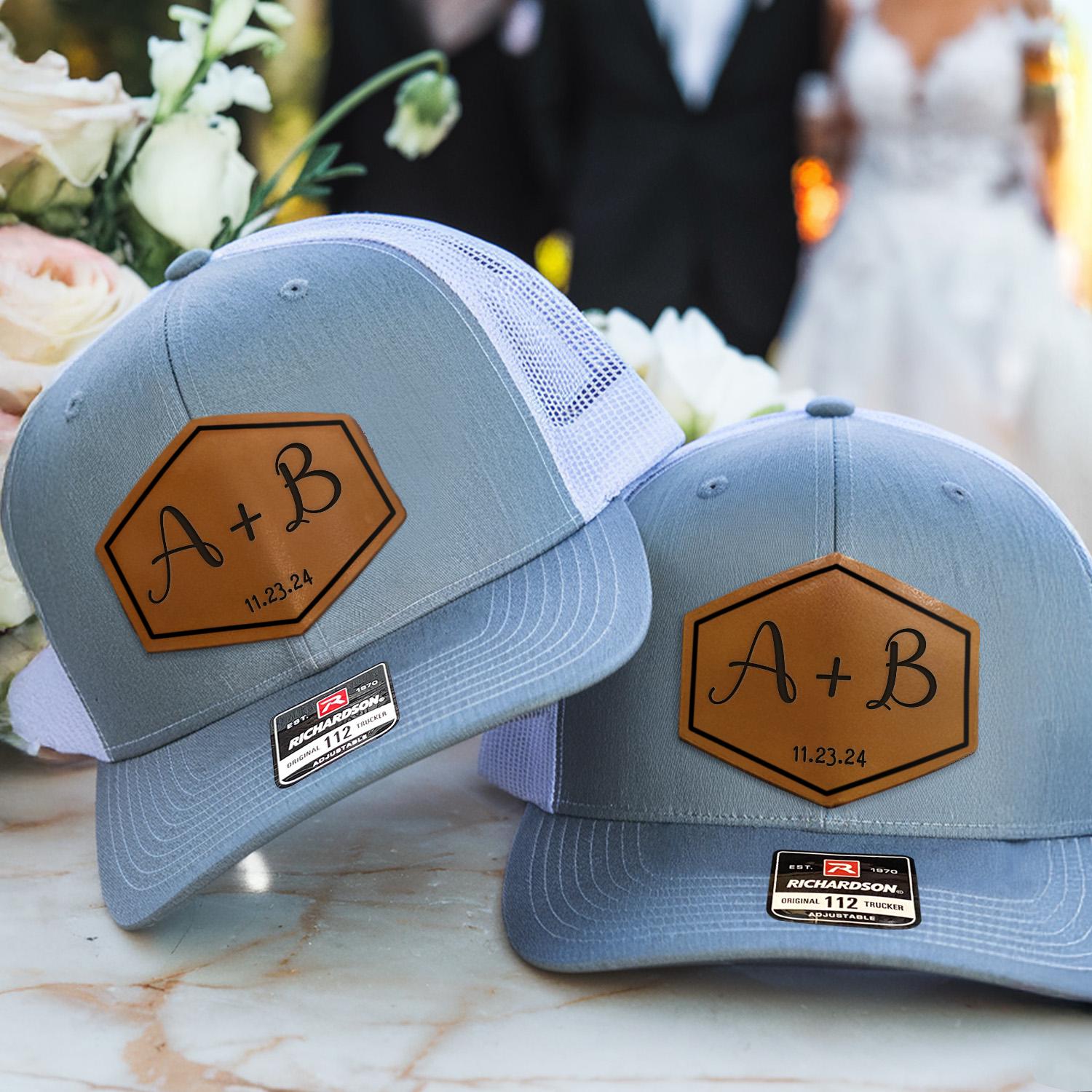 Personalized Wedding Richardson Hat, Groomsman Hats, Custom Wedding Party Hats, Snapback Hat, Richardson 112 Hat, Wedding Hats, Trucker Hat