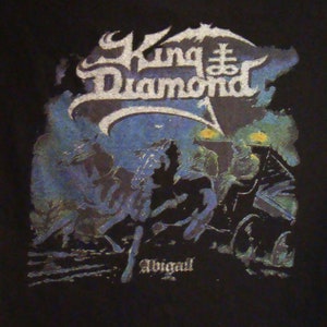 King Diamond Tshirt 1987 Vintage King Diamond – Vintage Abigail Tshirt Theatrical Rock Prog Heavy Metal Neo-Classical Metal Mercyful Fate