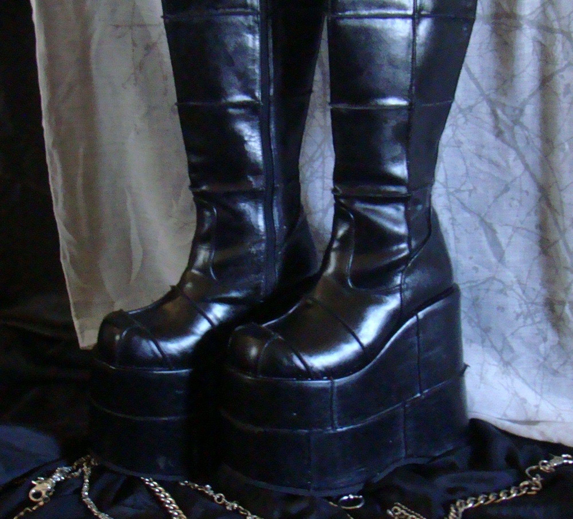 Vintage Platform Boots Morbid Threads MT:2 Y2K Hot Topic - Etsy