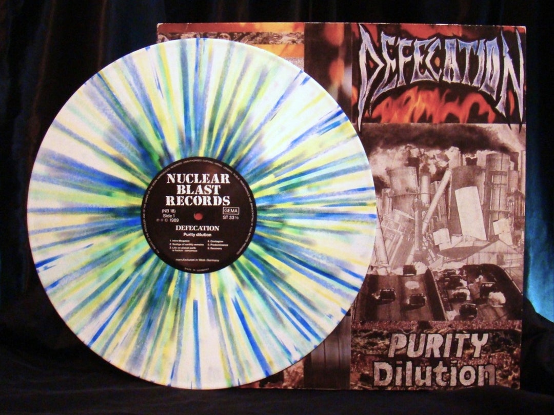 Defecation Vinyl 1989 Vintage Purity Dilution - Vintage Splatter Vinyl ...