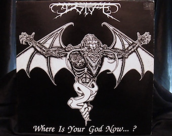 Where Is Your God Now? Vinyl 1990 Vintage DSFA - Vintage Original Pressing Full Length LP Death Metal Grindcore Gorefest Sinister Disfigure