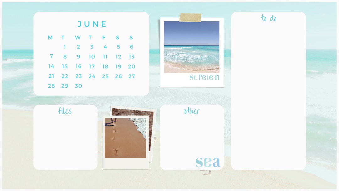CALENDAR 2020 Desktop Wallpaper Desktop Organizer Wallpaper Etsy