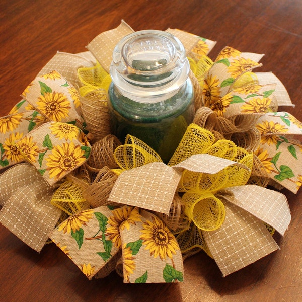 Deco Mesh Flower Etsy