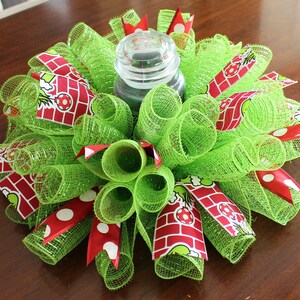 14 or 18 Christmas Mean One Green Monster Hand Centerpiece, Candle Ring ...