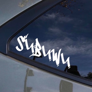 Subie Subuwu decal, Windshield Decal, Car Sticker, windshield Banner, JDM Vinyl Graphics